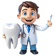 Illustrated dentist character