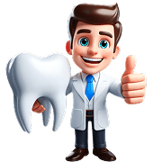 Illustrated dentist character